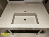 Hi-Macs G112 Caramel Granite Столешница для ванной комнаты с интегрированной  раковиной из искусстве
