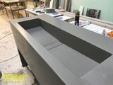 Hi-Macs G555 Steel Concrete - умывальник с тумбой