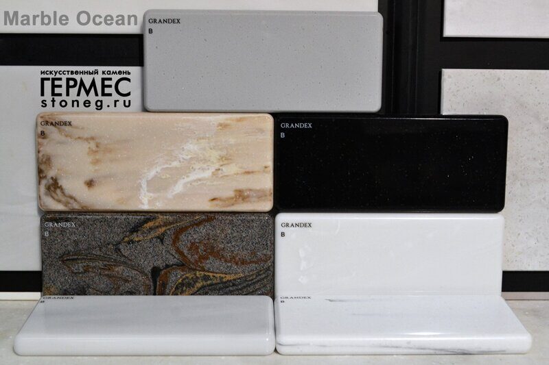 Grandex искусственный камень коллекция 2021-2022 новинки мраморная серия Marble Ocean