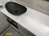 Hi-Macs G194 Sand White Granite столешница  для ванной из искусственного камня